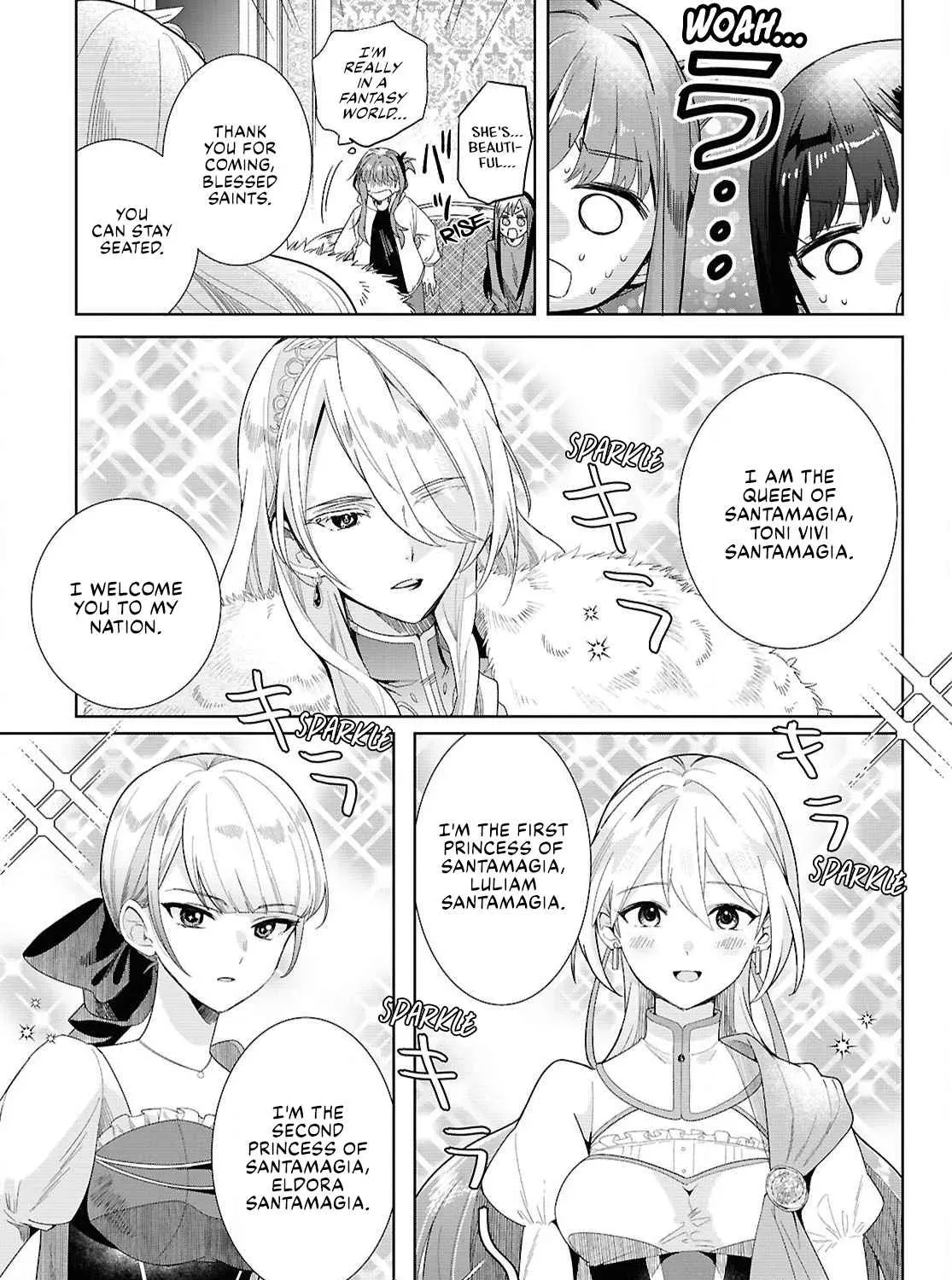 Muryoku Seijo to Munou Oujo ~Maryoku Zero de Shoukansareta Seijo no Isekai Kyuukokuki~ Chapter 1 page 33 - 