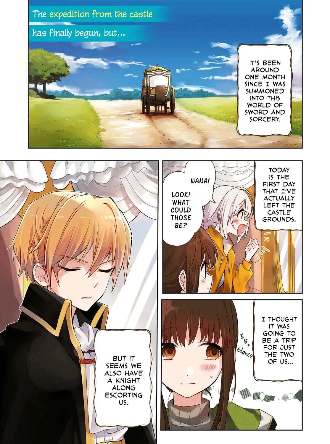 Muryoku Seijo to Munou Oujo ~Maryoku Zero de Shoukansareta Seijo no Isekai Kyuukokuki~ Chapter 5 page 1 - 