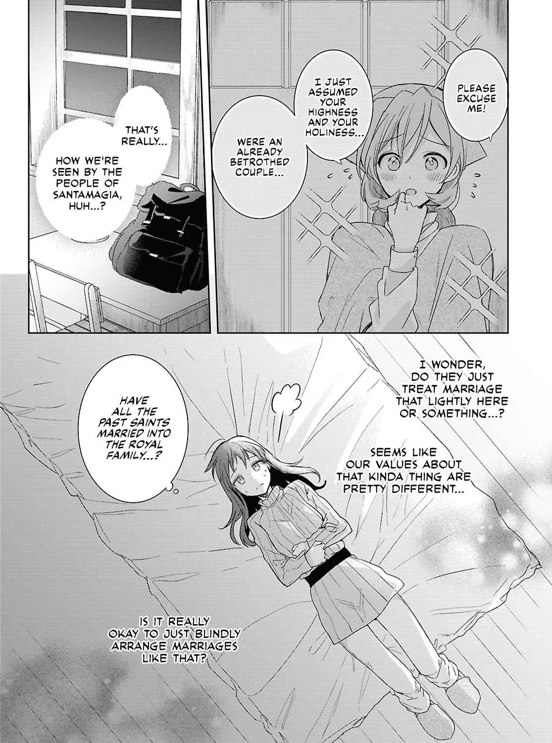 Muryoku Seijo to Munou Oujo ~Maryoku Zero de Shoukansareta Seijo no Isekai Kyuukokuki~ Chapter 5 page 34 - 