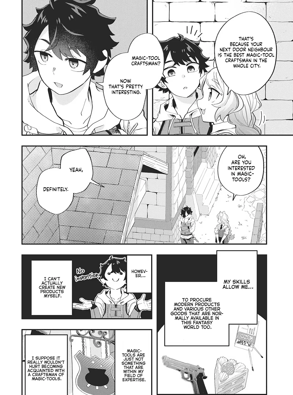 Muteki Shounin no Isekai Nariagari Monogatari ~Gendai no Seihin wo Jizai ni Toriyoseru Sukiru ga Aru Node Isekai de wa Rakushoudesu~ Chapter 21 page 35 - 