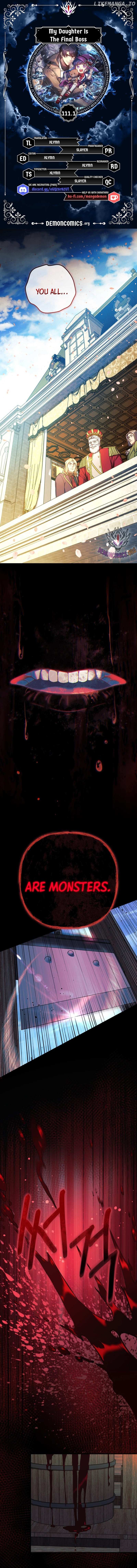My Daughter Is The Final Boss Chapter 111.1 page 1 - 