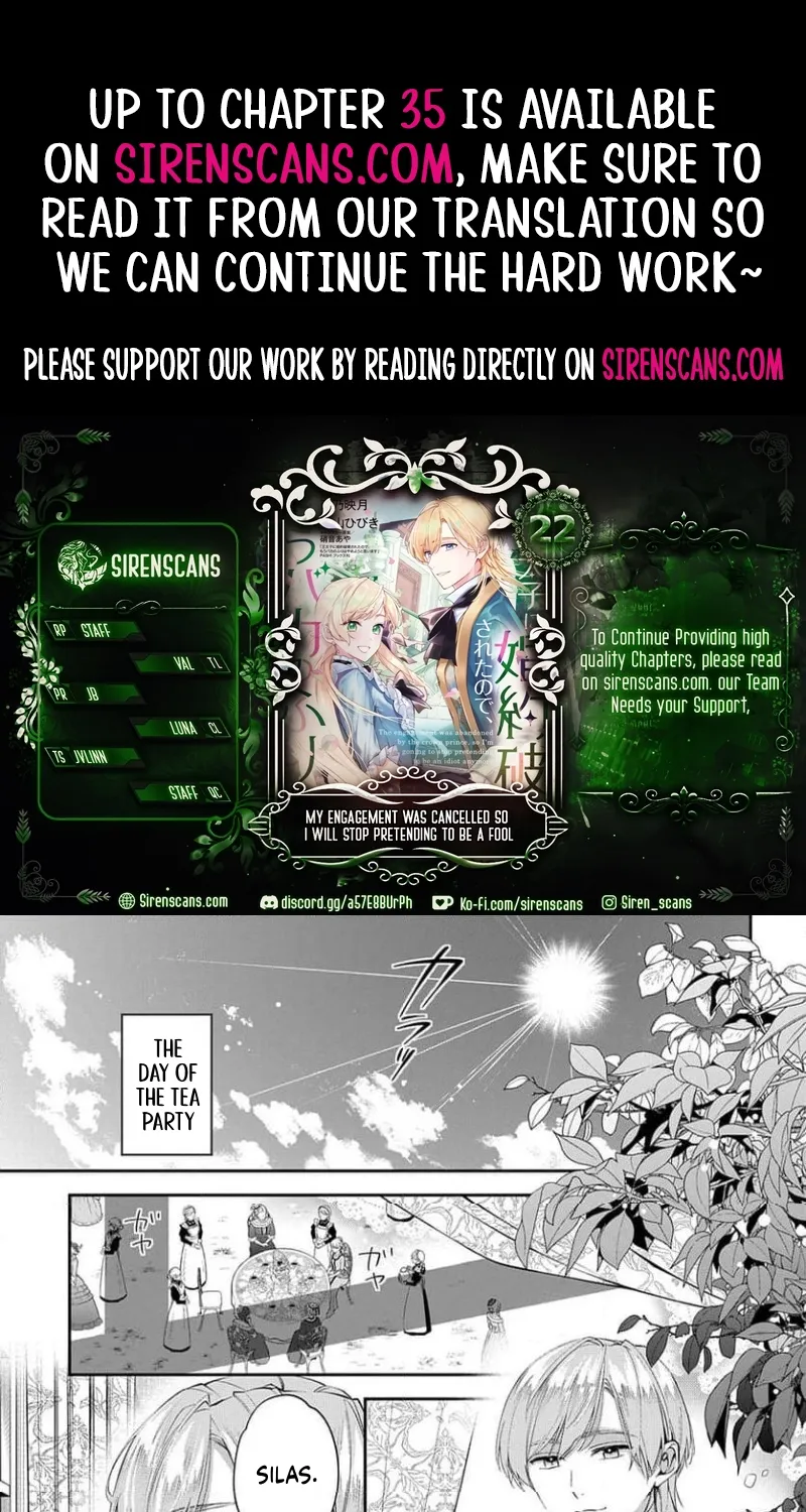 My Engagement Was Cancelled so I Will Stop Pretending to Be a Fool Chapter 22 page 1 - 