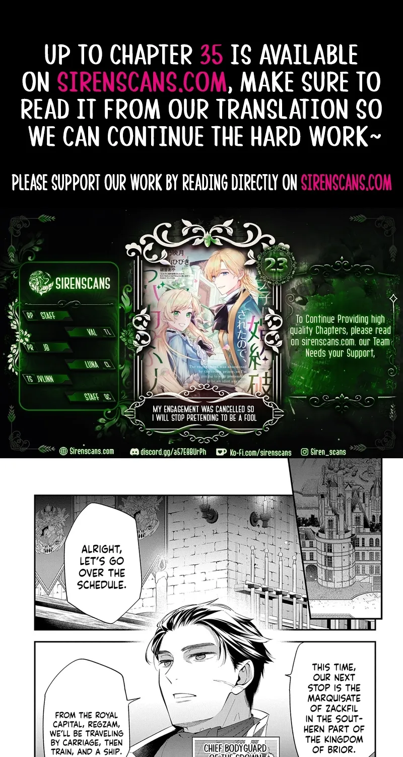 My Engagement Was Cancelled so I Will Stop Pretending to Be a Fool Chapter 23 page 1 - 