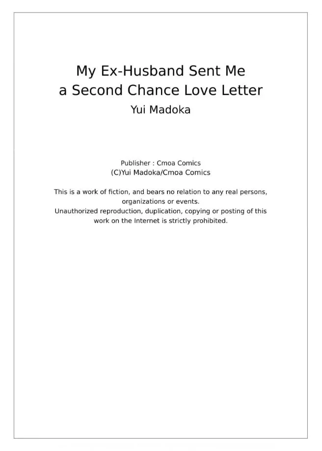 My Ex-Husband Sent Me a Second Chance Love Letter Chapter 1 page 34 - 