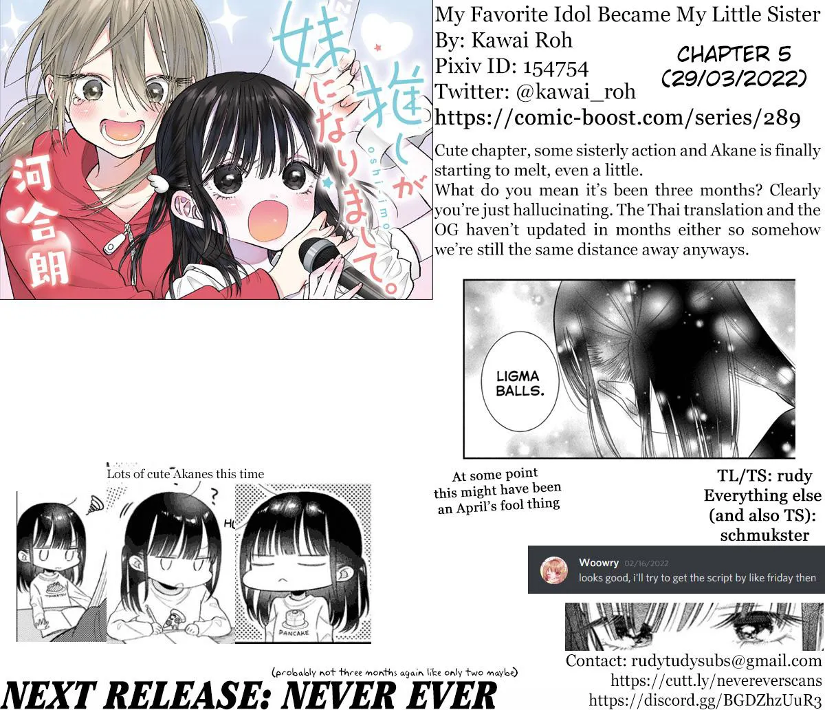 My Favorite Idol Became My Little Sister Chapter 5 page 23 - 