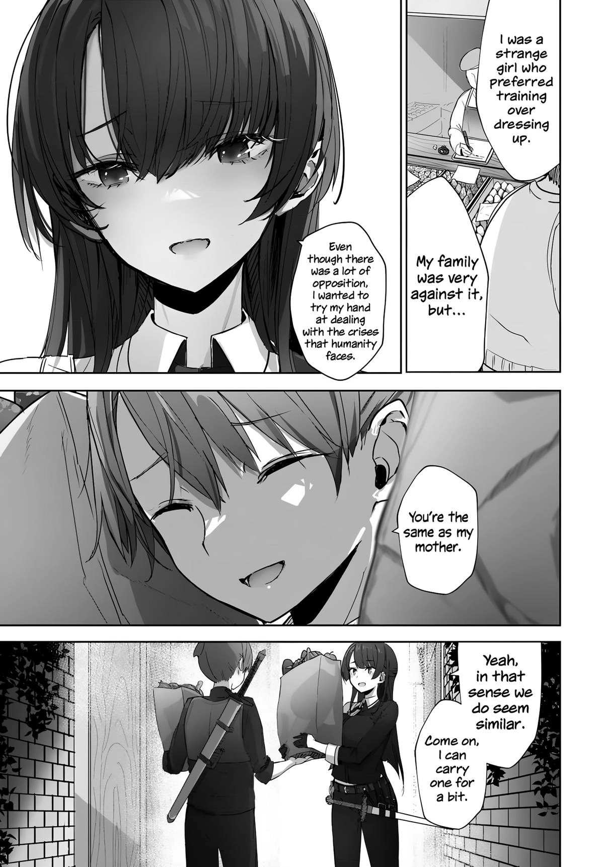 My Female Sword Master, Whom I Live With, Is So Cute That I