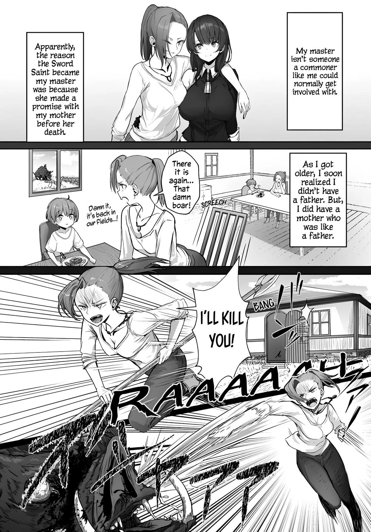 My Female Sword Master, Whom I Live With, Is So Cute That I