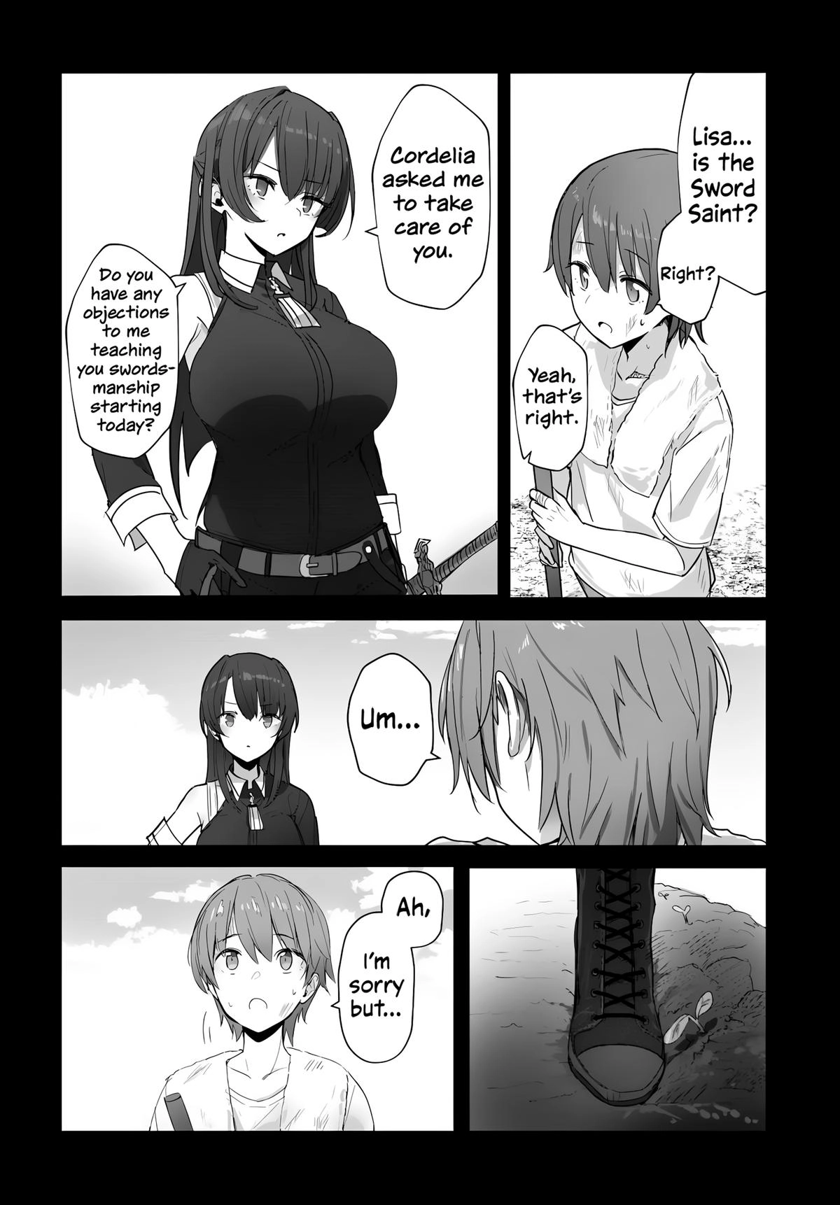 My Female Sword Master, Whom I Live With, Is So Cute That I