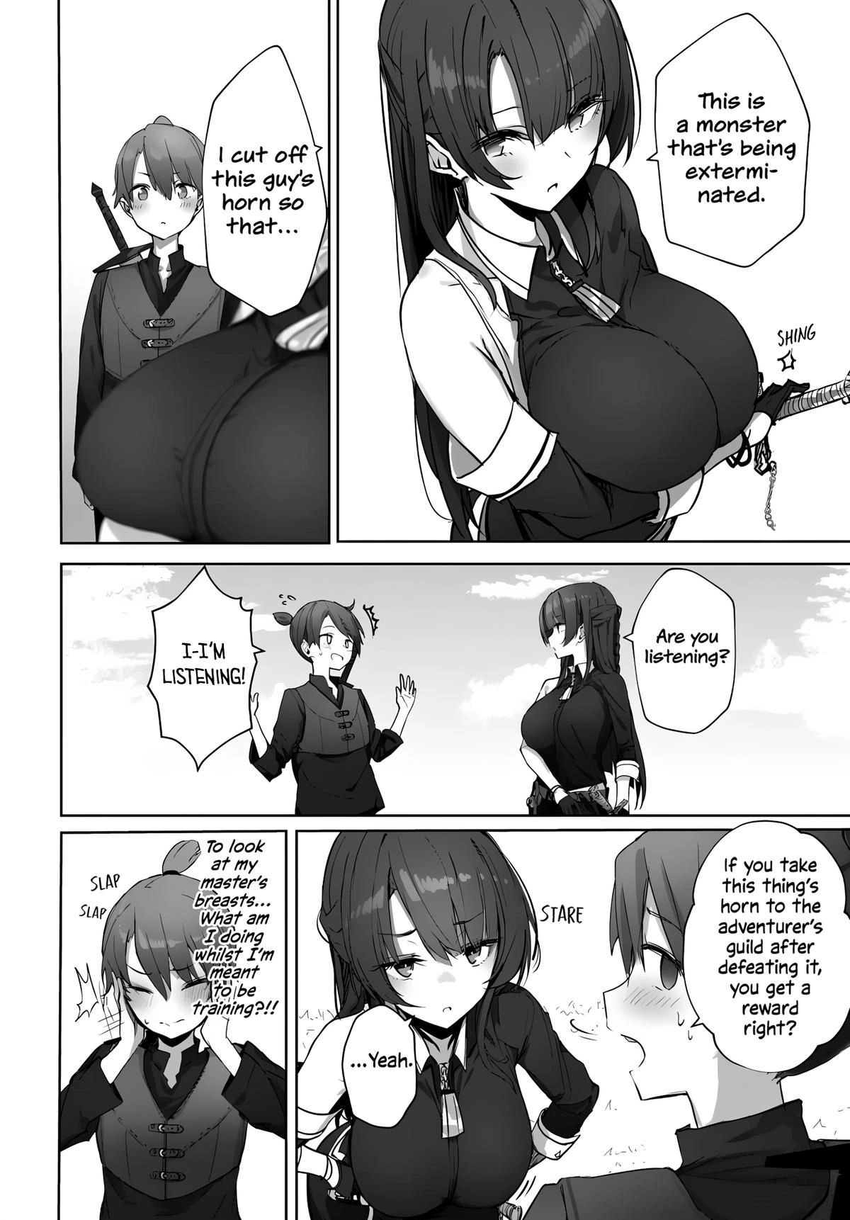 My Female Sword Master, Whom I Live With, Is So Cute That I