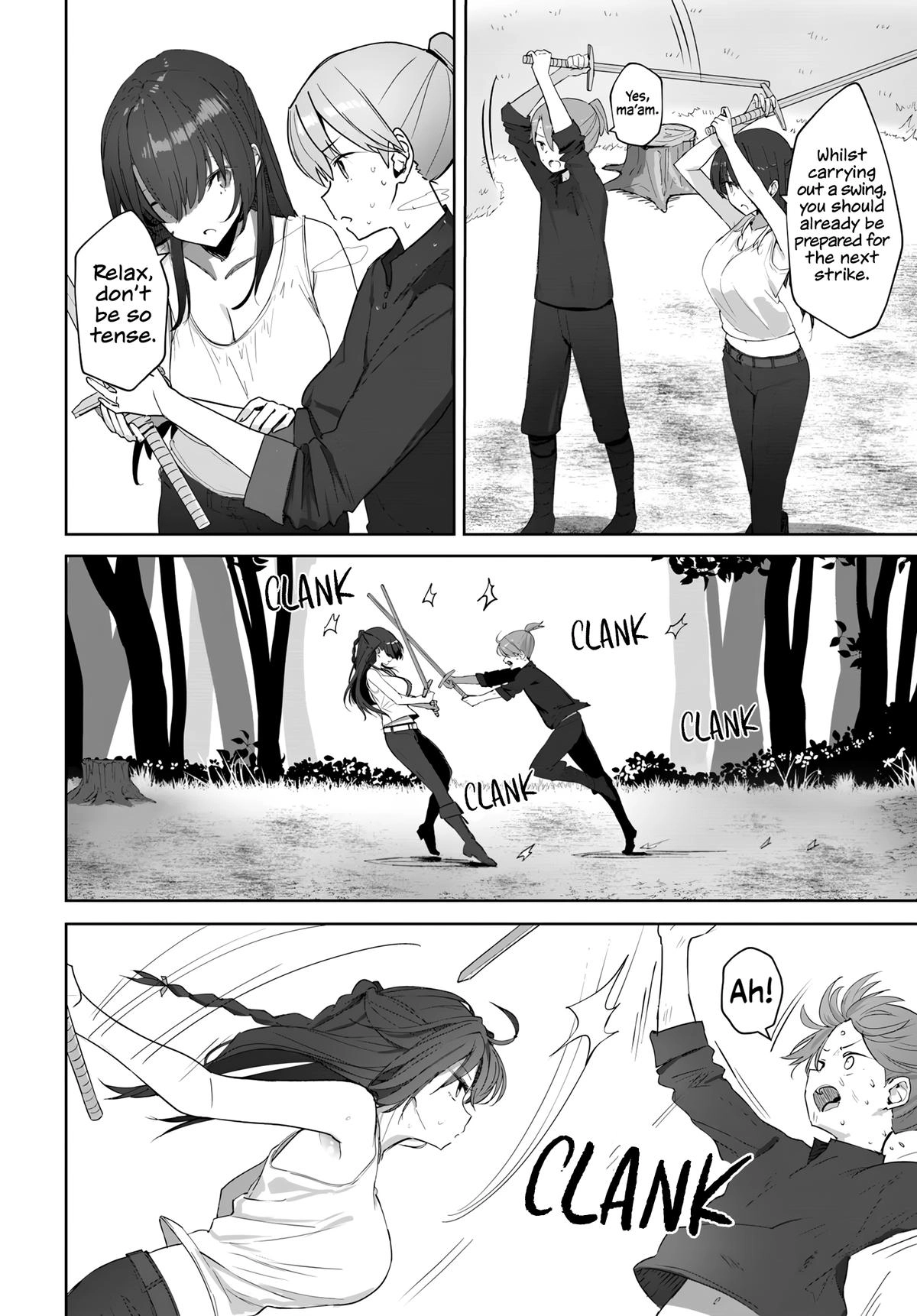 My Female Sword Master, Whom I Live With, Is So Cute That I
