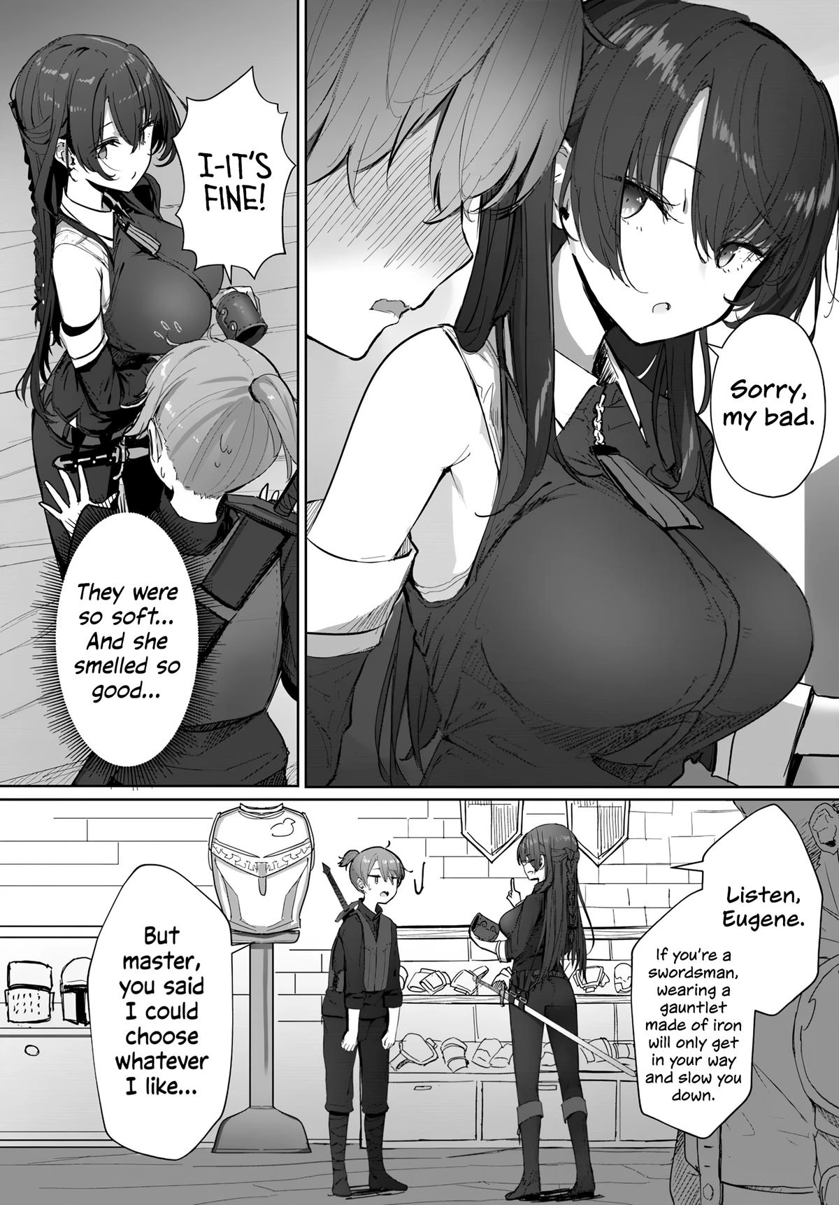 My Female Sword Master, Whom I Live With, Is So Cute That I