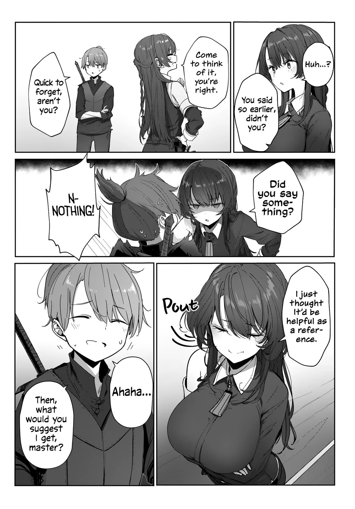 My Female Sword Master, Whom I Live With, Is So Cute That I
