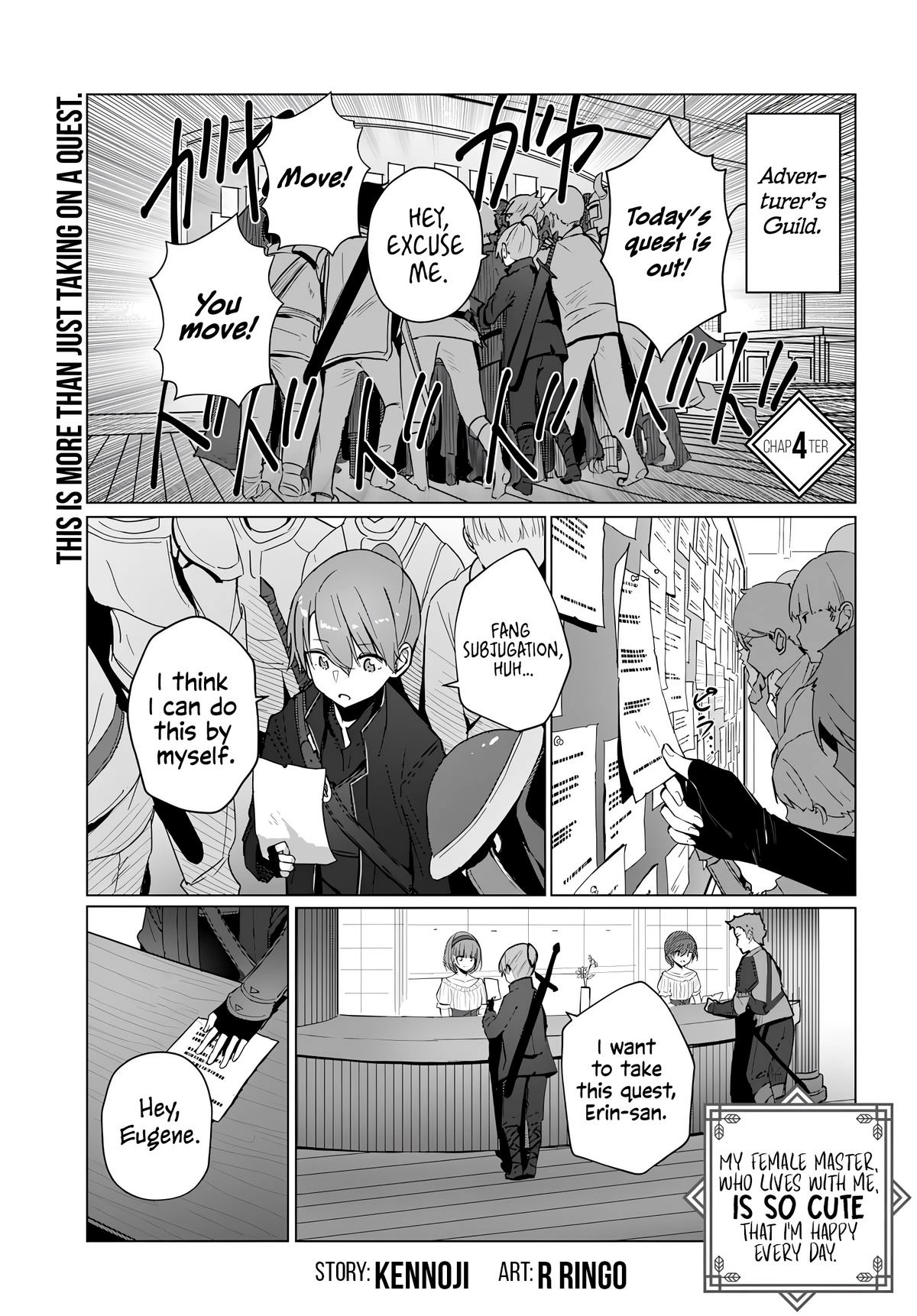 My Female Sword Master, Whom I Live With, Is So Cute That I