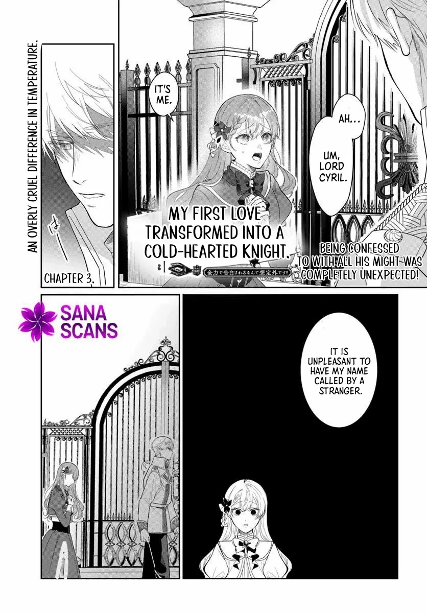 My First Love Turned into a Coldhearted Knight — I Never Expected a Full-On Confession! Chapter 3 page 1 - 