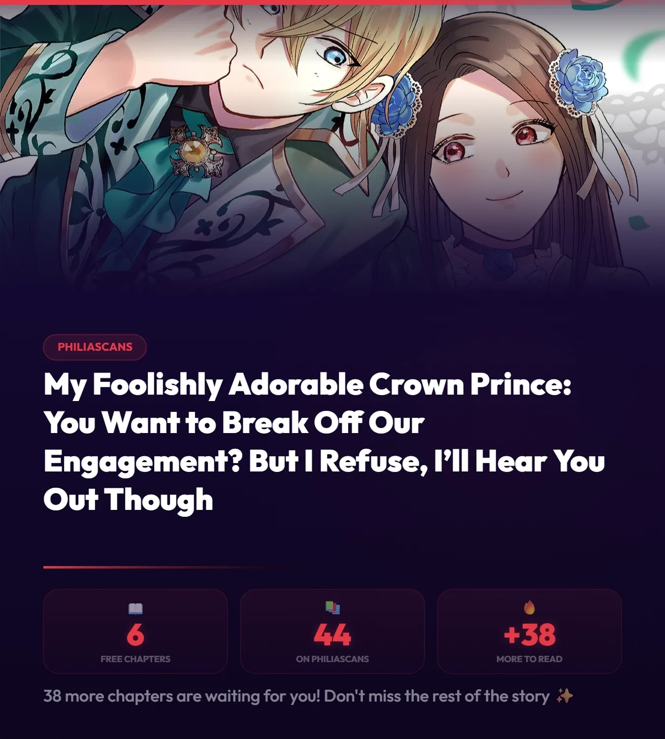 My Foolishly Adorable Crown Prince: You Want to Break Off Our Engagement? But I Refuse, I’ll Hear You Out Though Chapter 6 page 1 - 