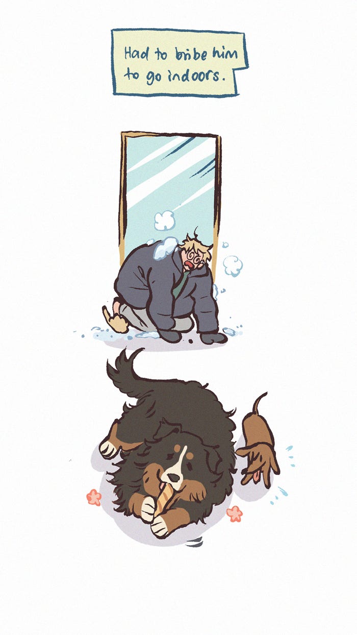 My Giant Nerd Boyfriend 1183: Snow Day page 13 - 