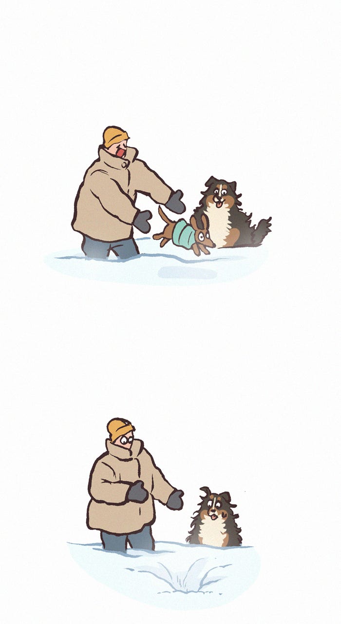 My Giant Nerd Boyfriend 1183: Snow Day page 14 - 