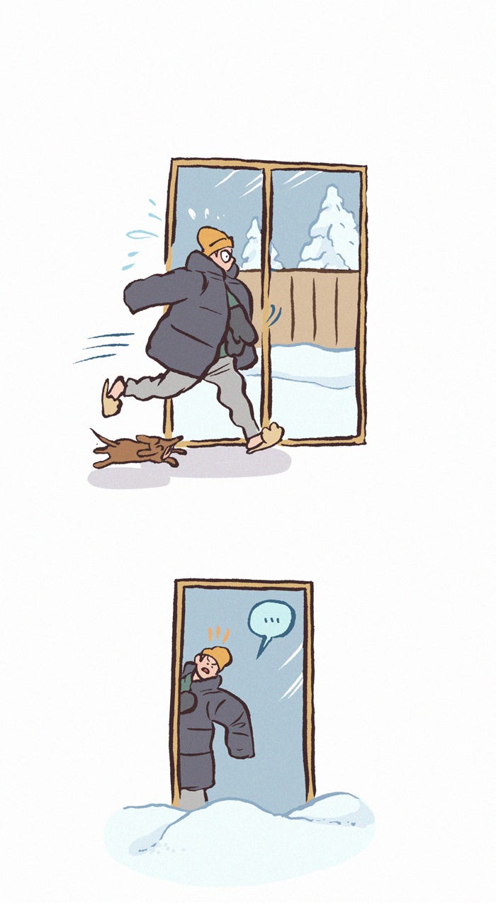 My Giant Nerd Boyfriend 1183: Snow Day page 6 - 