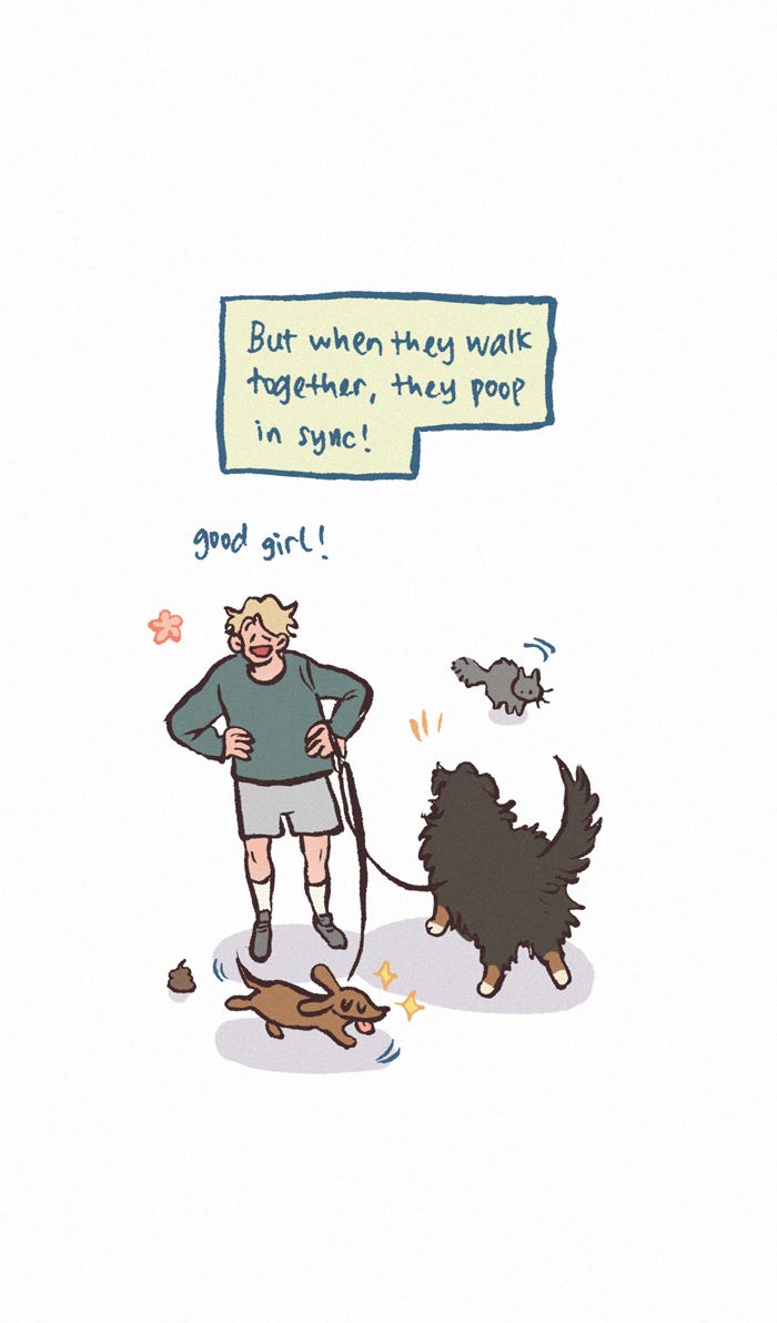 My Giant Nerd Boyfriend 1204: Dog Timing page 12 - 