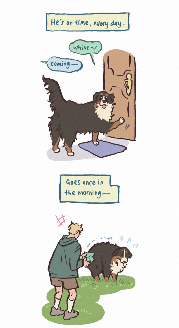 My Giant Nerd Boyfriend 1204: Dog Timing page 3 - 