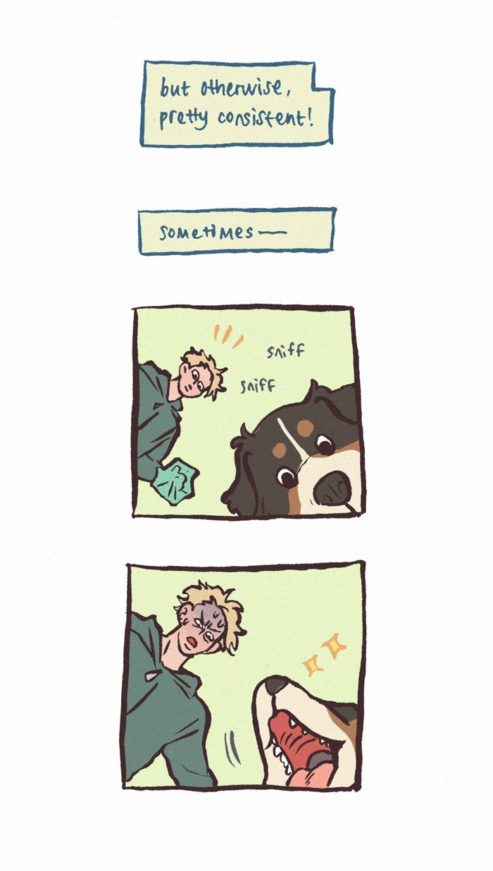 My Giant Nerd Boyfriend 1204: Dog Timing page 5 - 