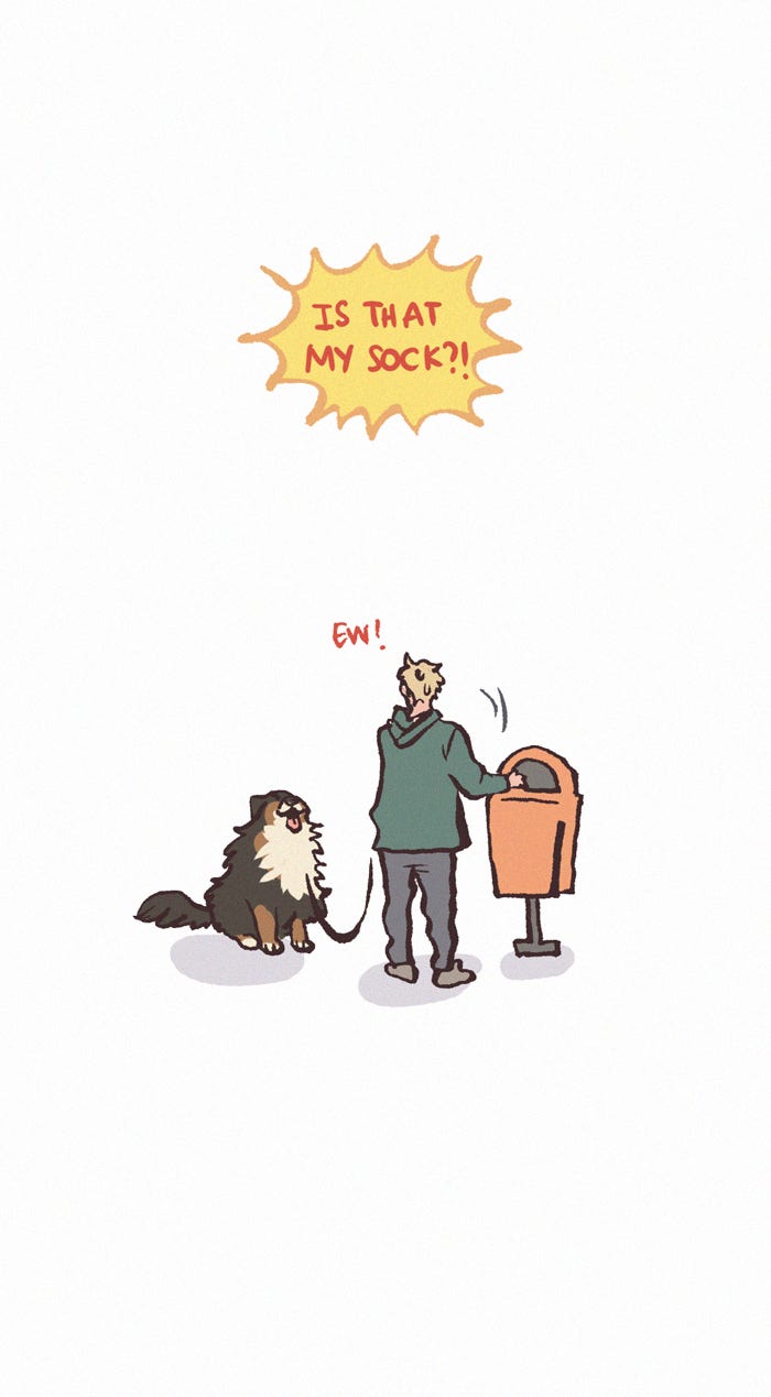 My Giant Nerd Boyfriend 1204: Dog Timing page 6 - 