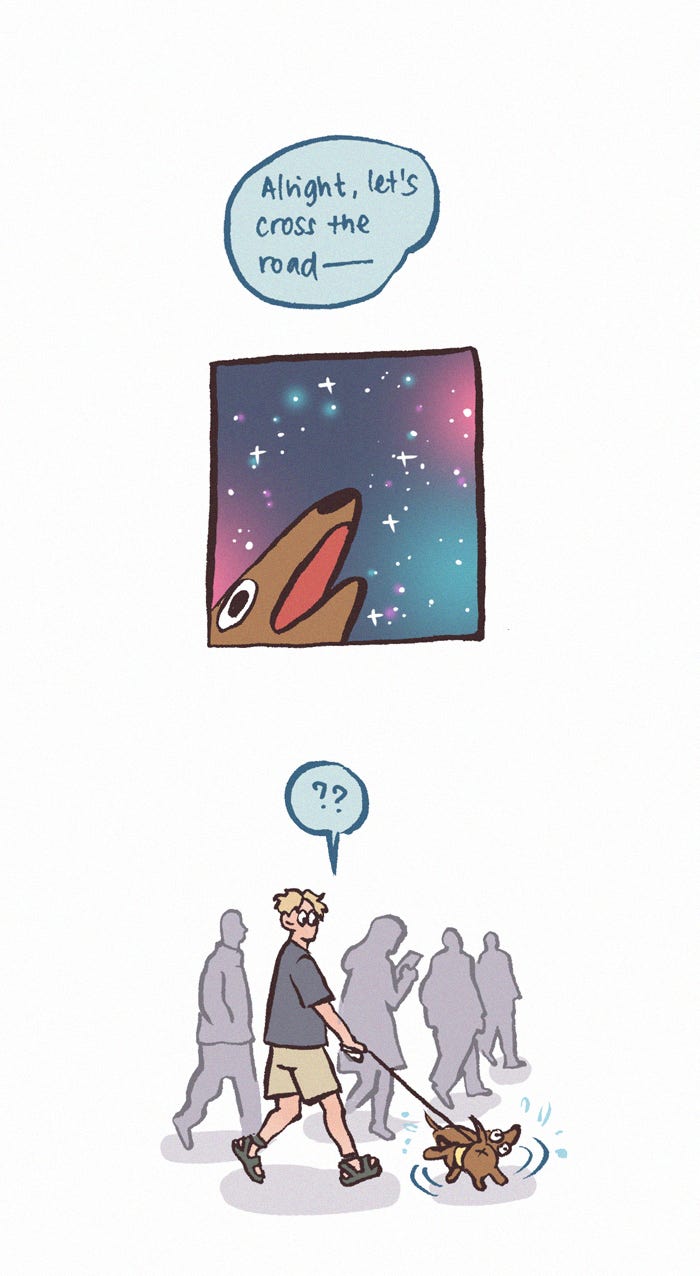 My Giant Nerd Boyfriend 1204: Dog Timing page 9 - 