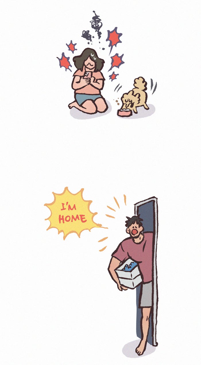 My Giant Nerd Boyfriend 1207: Panic page 7 - 