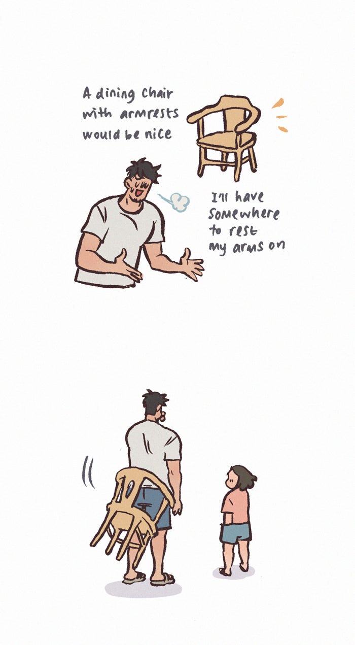 My Giant Nerd Boyfriend 1208: Man vs Chair page 11 - 