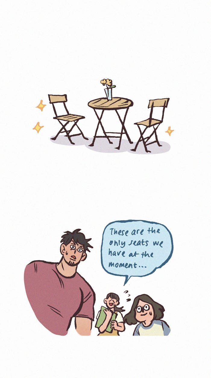 My Giant Nerd Boyfriend 1208: Man vs Chair page 6 - 