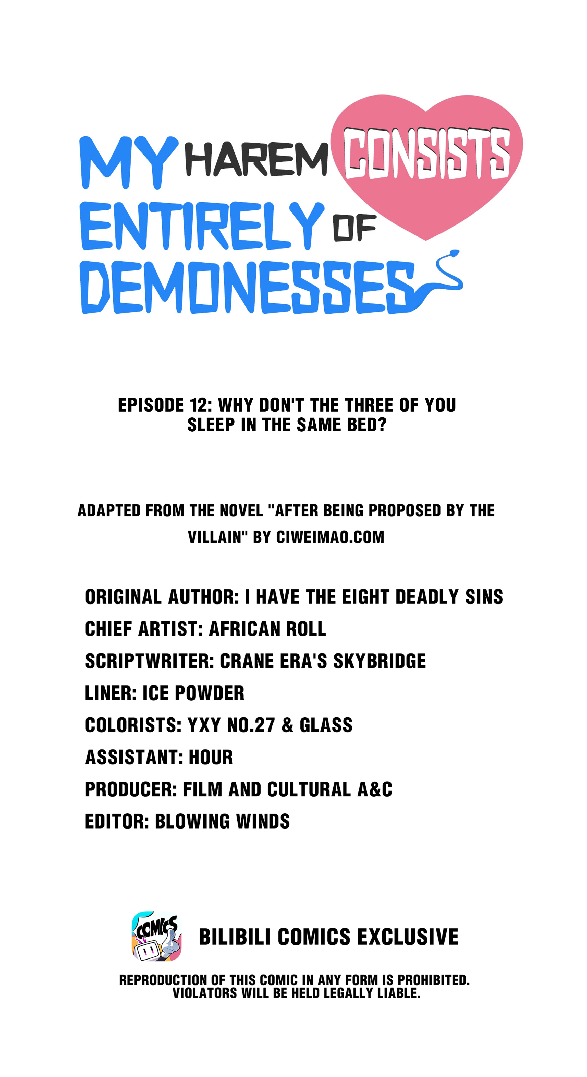 My Harem Is Entirely Female Demon Villains Chapter 12 page 1 - 