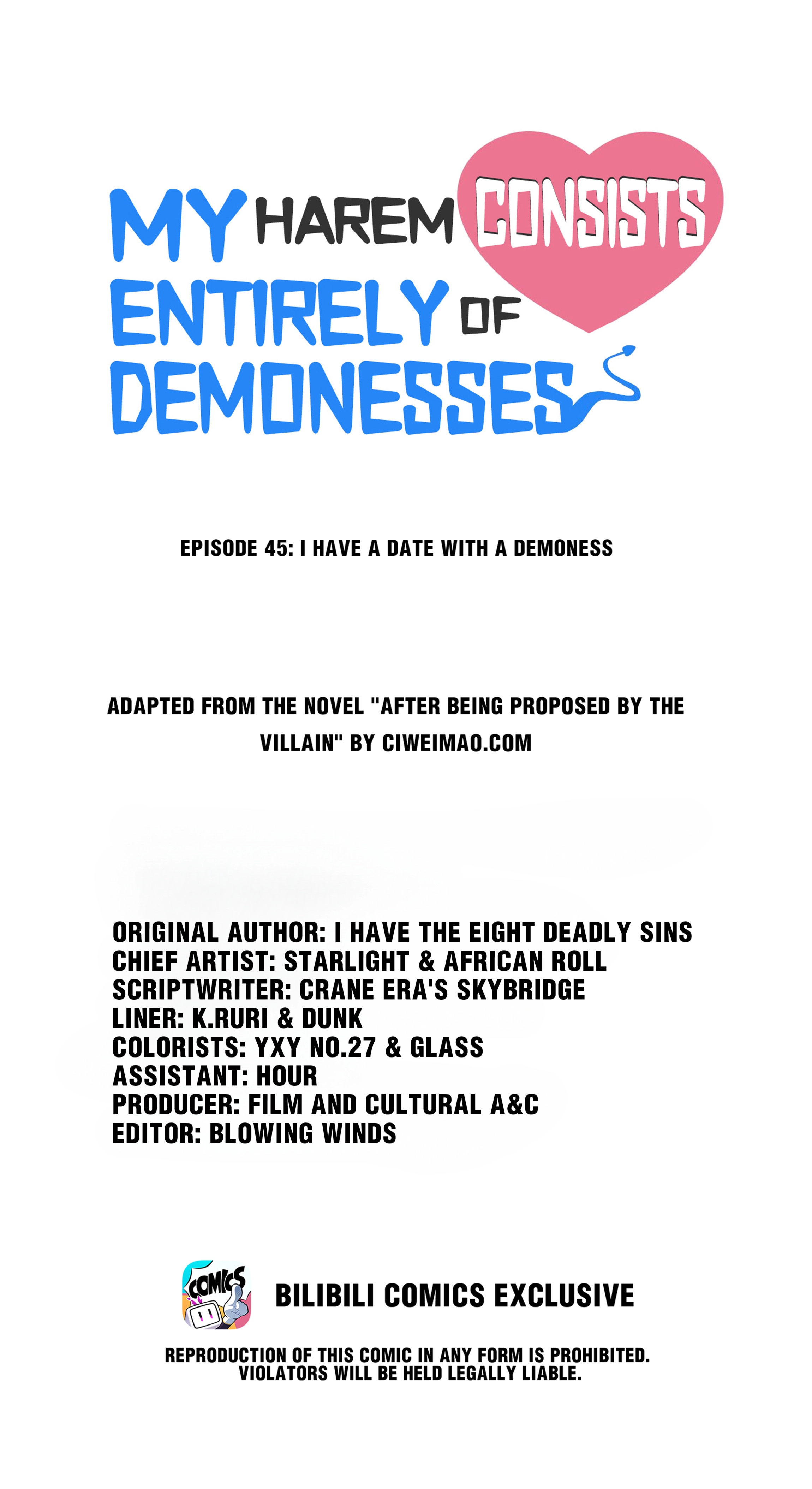 My Harem Is Entirely Female Demon Villains Chapter 45 page 1 - 