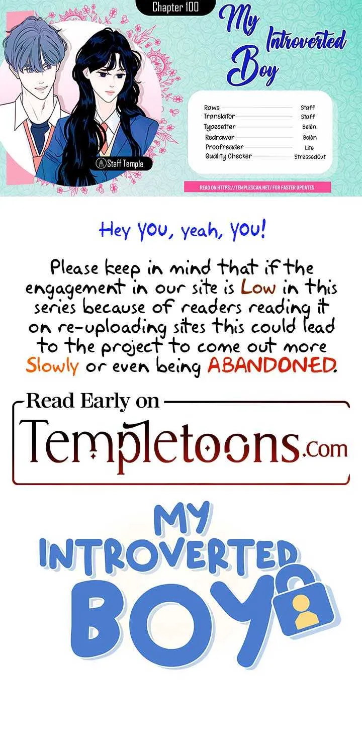 My Introverted Boy Chapter 100 page 1 - 