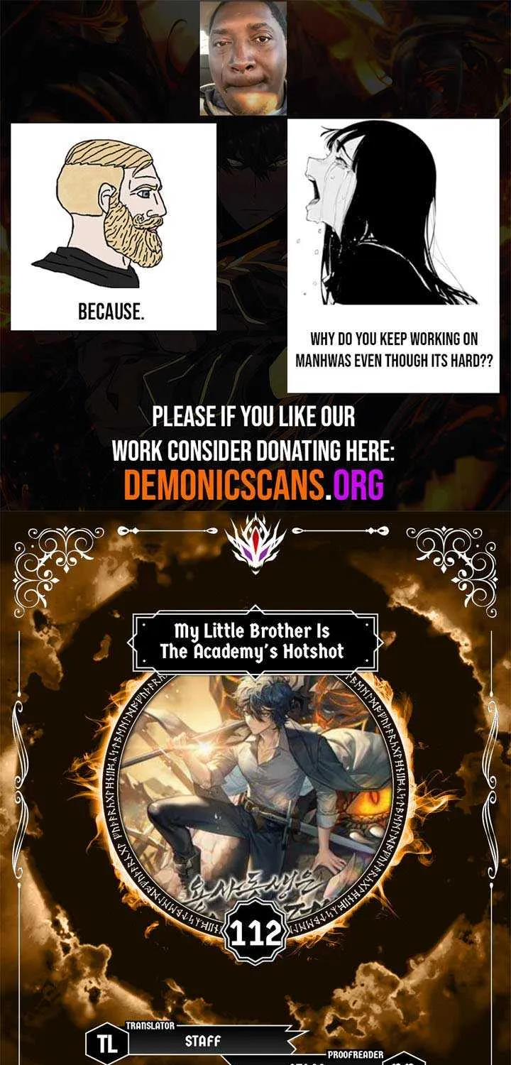 My Little Brother Is The Academy’s Hotshot Chapter 112 page 1 - 