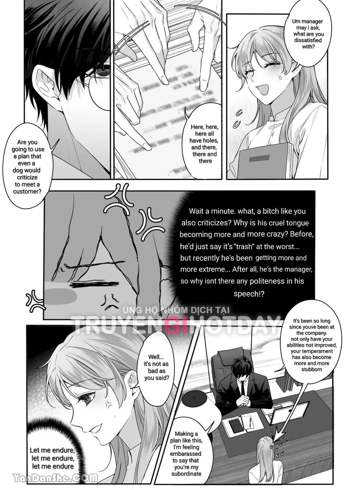 My manager is a horny obsessive little b*tch Chapter 1 page 4 - 