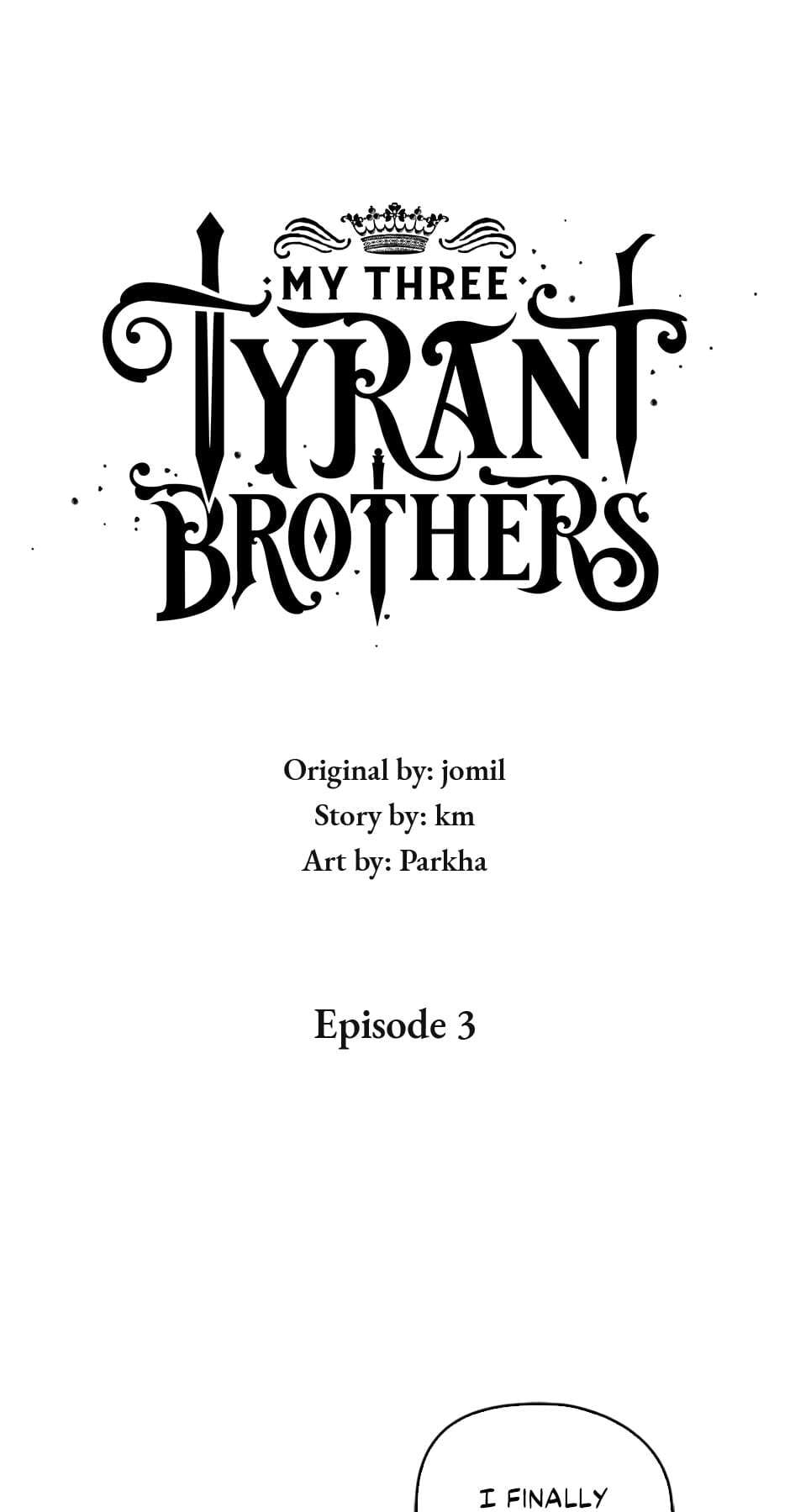 My Three Tyrant Brothers Chapter 3 page 1 - 