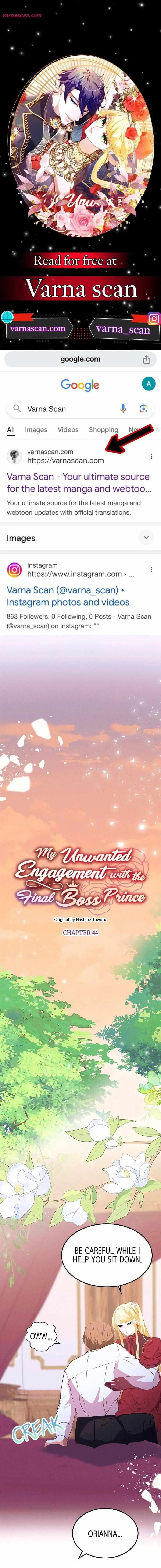 My Unwanted Engagement with the Final Boss Prince Chapter 44 page 1 - 