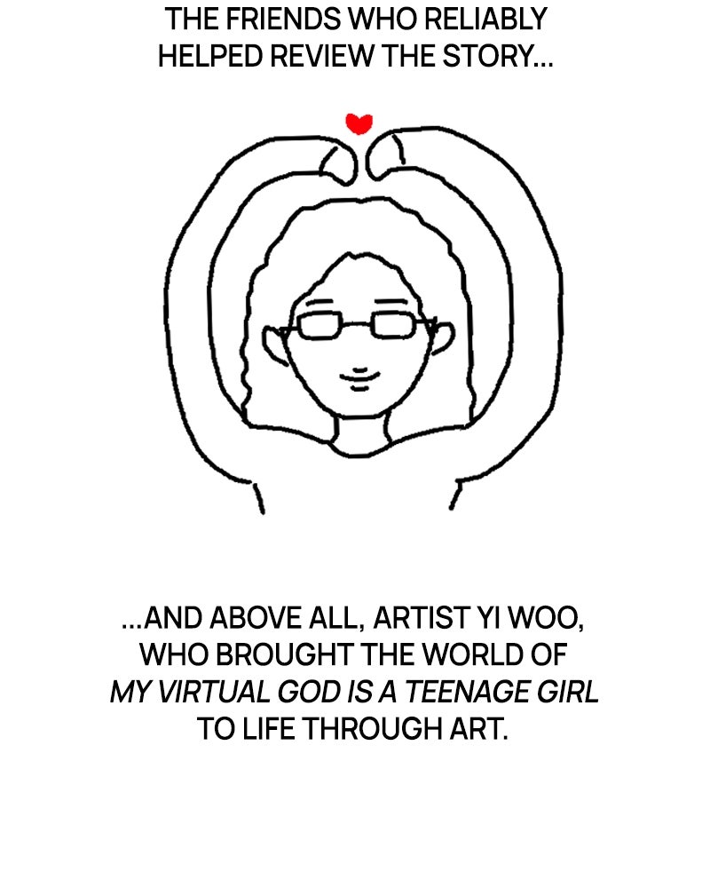 My Virtual Godis a Teenage Girl Ep. 99 - Afterword page 27 - 