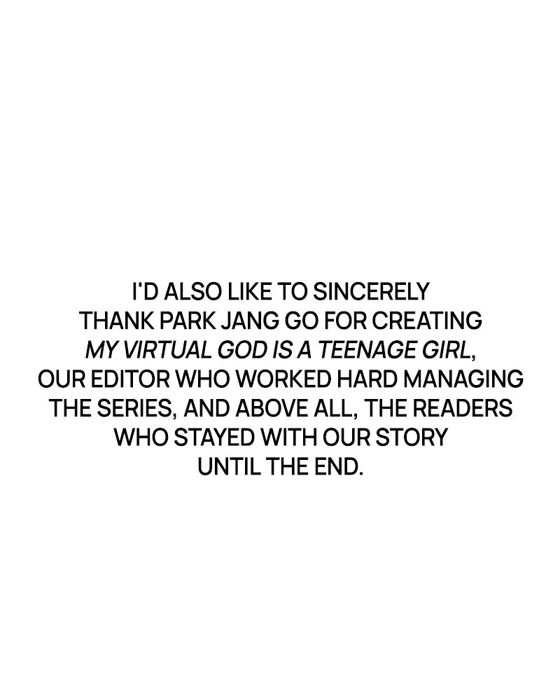 My Virtual Godis a Teenage Girl Ep. 99 - Afterword page 35 - 
