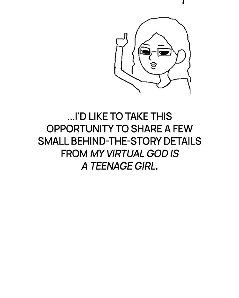 My Virtual Godis a Teenage Girl Ep. 99 - Afterword page 5 - 