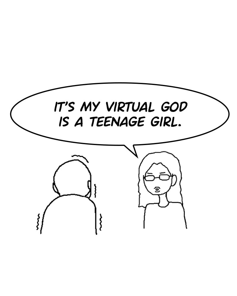 My Virtual Godis a Teenage Girl Ep. 99 - Afterword page 10 - 