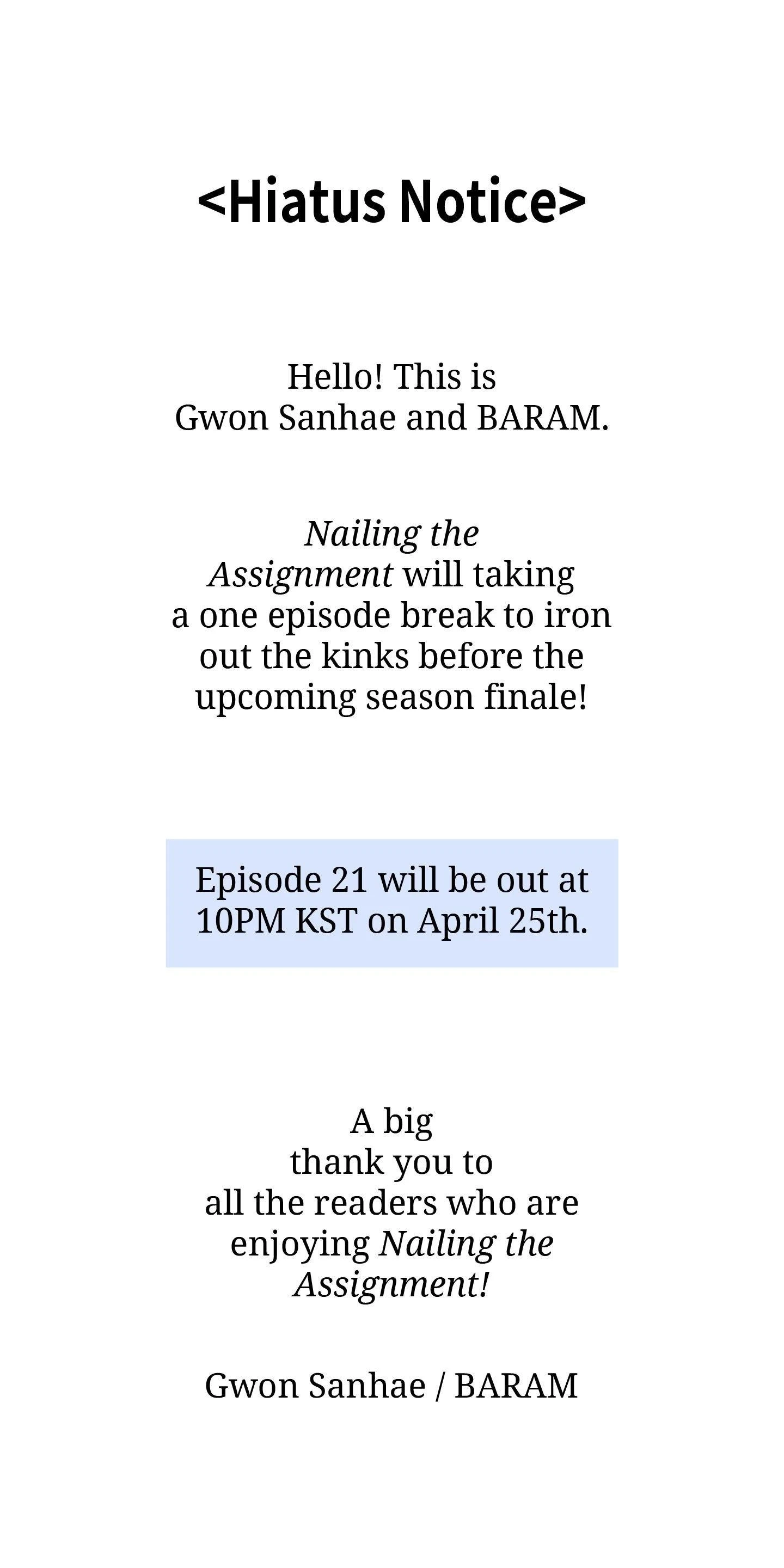 Nailing the Assignment Chapter 20 page 85 - 
