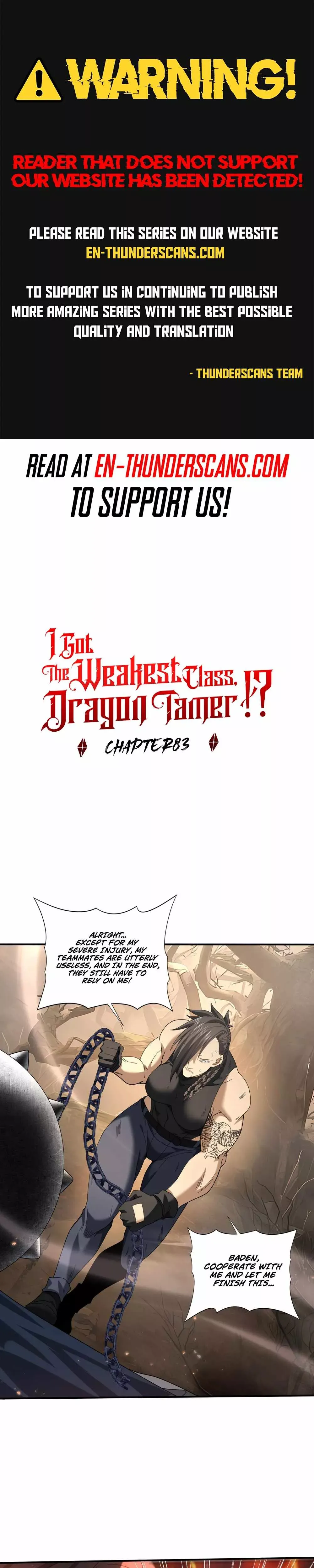 National Job Change: I’m Stuck As the Weakest Dragon Tamer?! Chapter 83 page 1 - 
