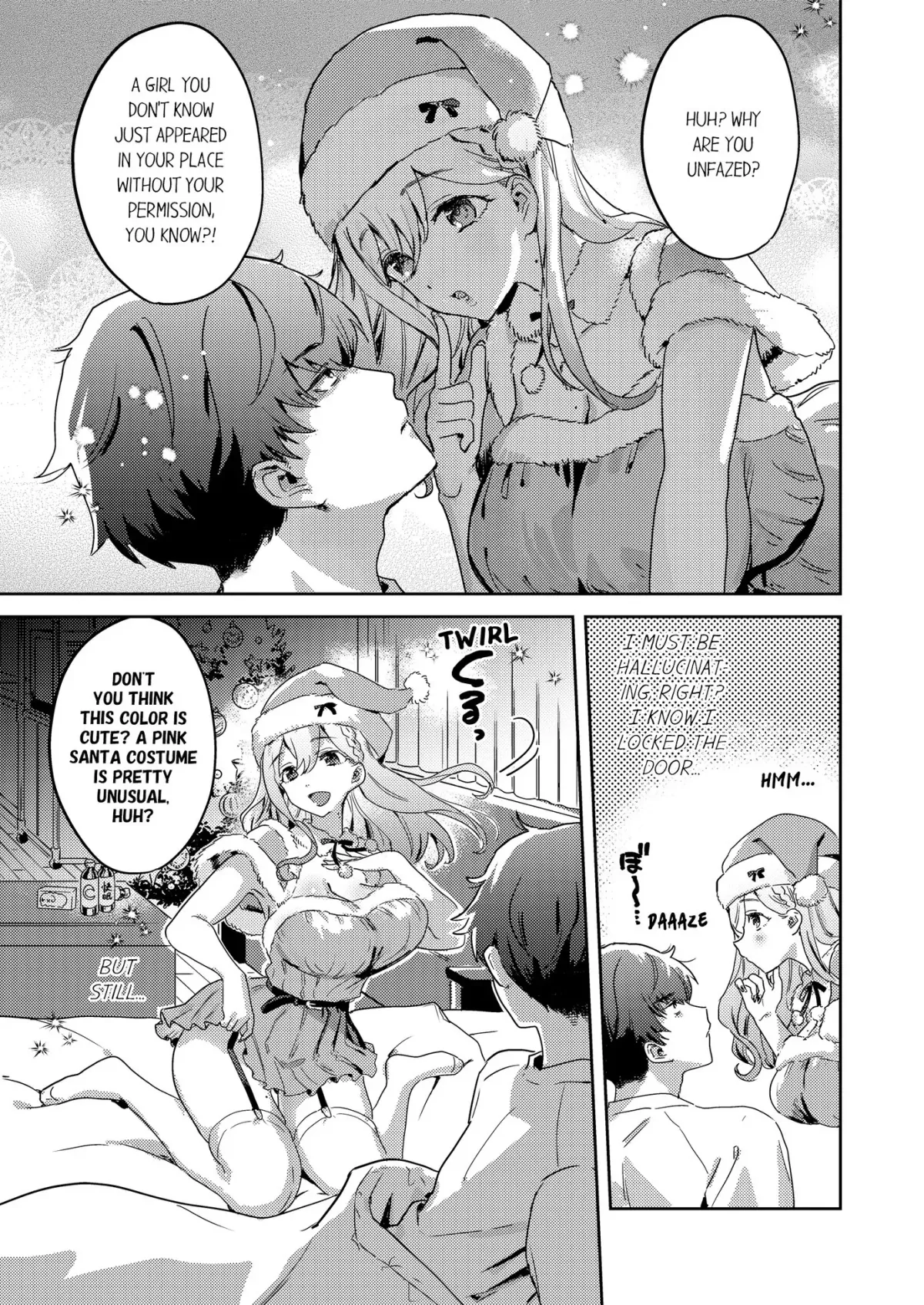 Naughty or Nice? Charmed by the Seductive Pink Santa Chapter 2 page 1 - 