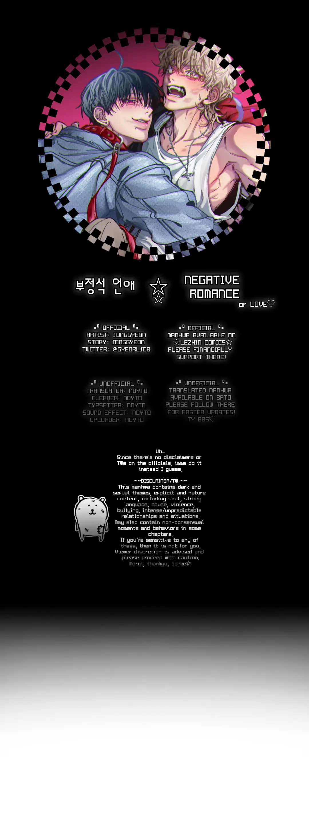 Negative Love Chapter 9.1 page 1 - 