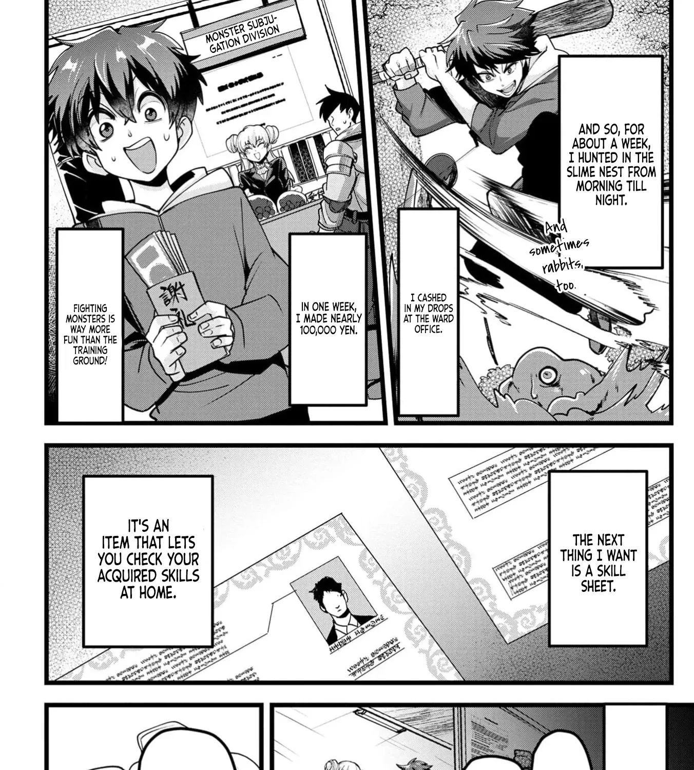 Net Game Haijin no Isekai Tenseiki - Kobushiou to Yobareta Saikyou no Kobushi ga Tsukaenai node, 1-nichi 8-jikan Konbou wo Furu Koto kara Hajimeta Chapter 2 page 44 - 