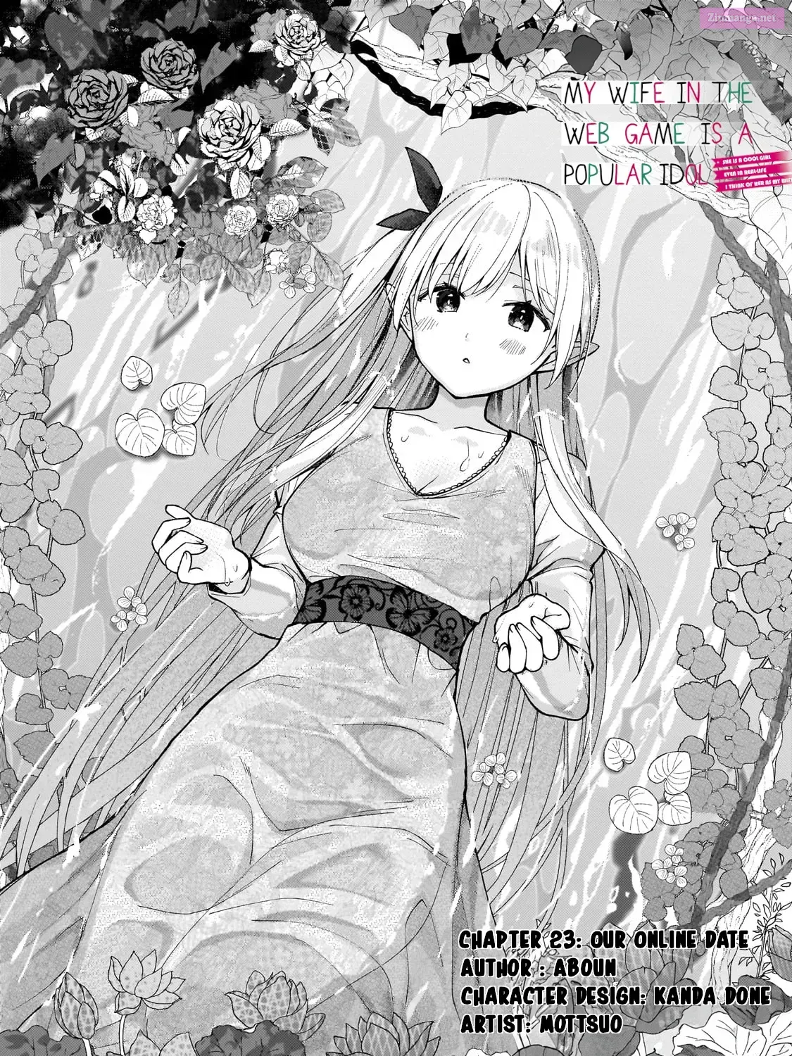 Netoge no Yome ga Ninki Idol Datta: Cool kei no Kanojo wa Genjitsu demo Yome no Tsumori de Iru Chapter 23 page 1 - 