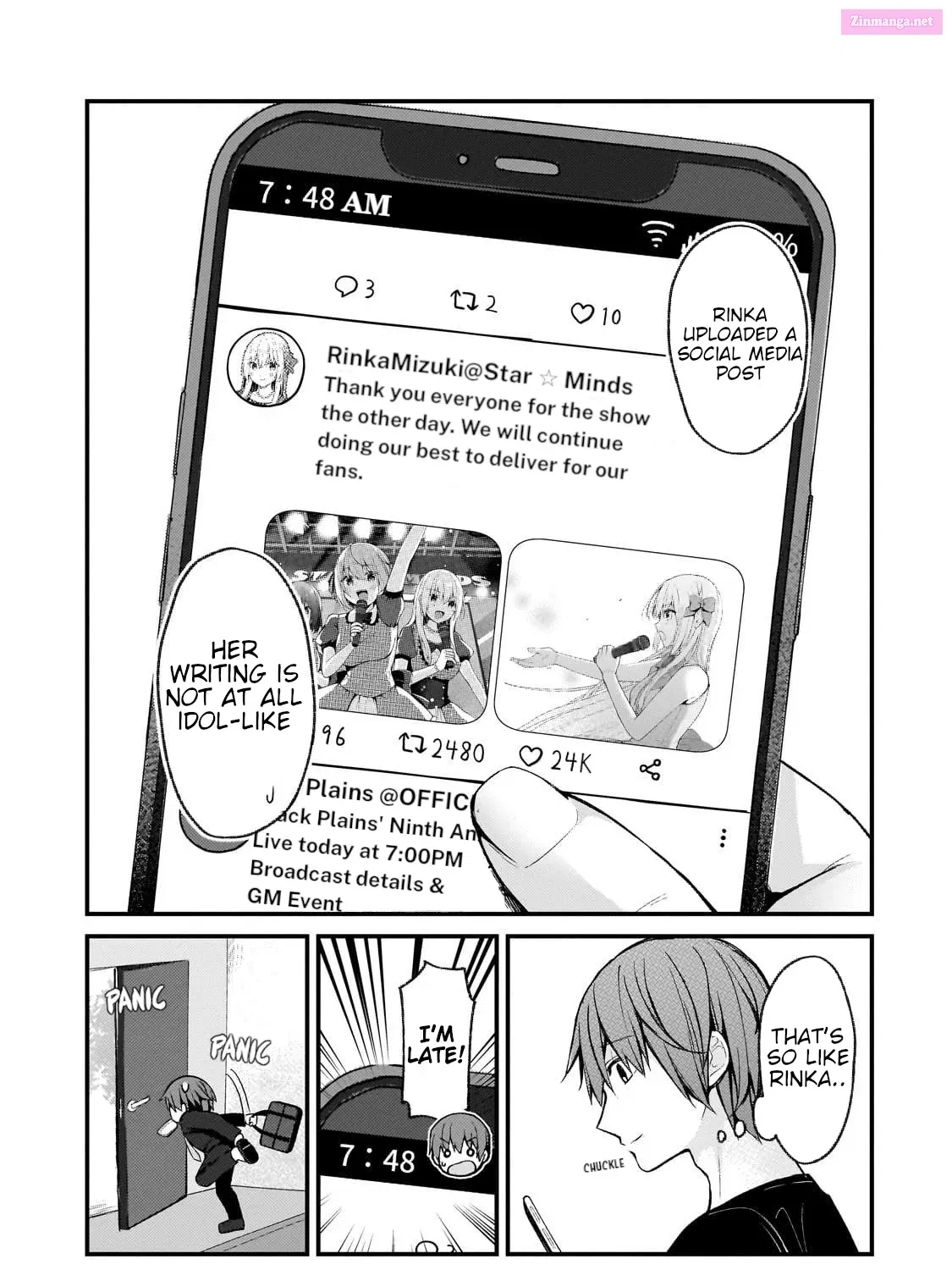 Netoge no Yome ga Ninki Idol Datta: Cool kei no Kanojo wa Genjitsu demo Yome no Tsumori de Iru Chapter 24 page 9 - 