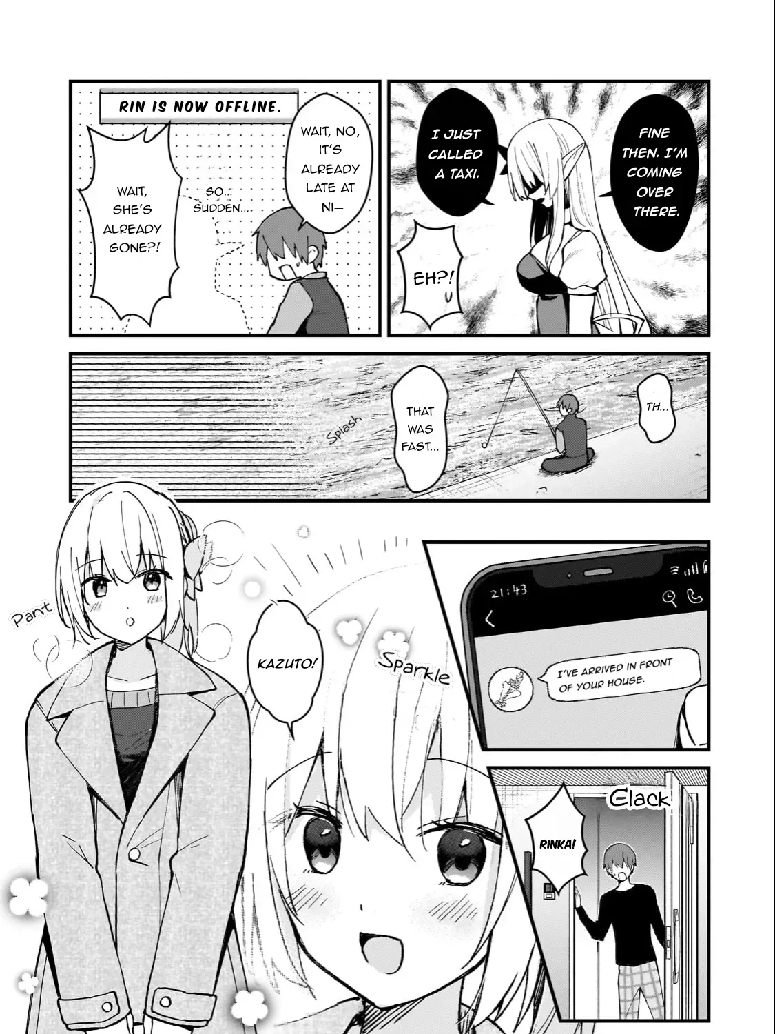 Netoge no Yome ga Ninki Idol Datta: Cool kei no Kanojo wa Genjitsu demo Yome no Tsumori de Iru Chapter 36 page 13 - 