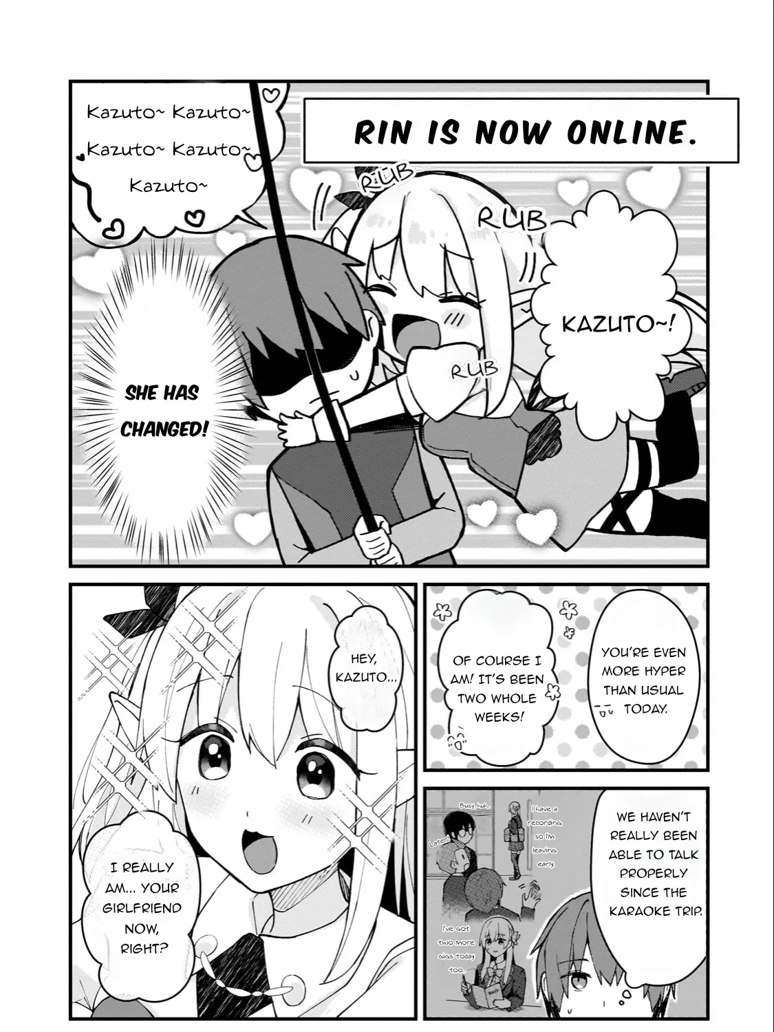 Netoge no Yome ga Ninki Idol Datta: Cool kei no Kanojo wa Genjitsu demo Yome no Tsumori de Iru Chapter 36 page 5 - 